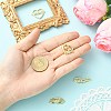 4Pcs 4 Styles Heart Brass Micro Pave Clear Cubic Zirconia Connector Charmss KK-CJ0005-73-4