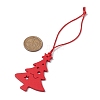 Christmas Wood Christmas Tree Pendant Decorations HJEW-JM02166-01-3