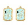 304 Stainless Steel Enamel Pendants STAS-H251-03A-02-1
