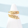 304 Stainless Steel Cuff Open Rings for Women SA-CBA4160-31G-2