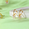 Butterfly Alloy Acrylic Pendant Necklace & Stud Dangle Earring & Cuff Bangles Sets for Women FS-WG2F59A-01-3