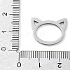 304 Stainless Steel Pendants STAS-I327-02P-05-3