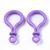 Opaque Solid Color Bulb Shaped Plastic Push Gate Snap Keychain Clasp Findings LS-KY-T021-01H-2