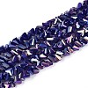 Electroplate Opaque Glass Beads Strands LS-GLAA-N022-4mm-20-1