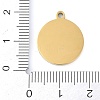 Ion Plating(IP) 201 Stainless Steel Pendants STAS-K288-02G-S-3