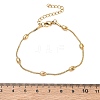 304 Stainless Steel Oval Round Snake Chain Bracelets SA-CBA2696-15G-5