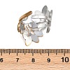 304 Stainless Steel Cuff Rings for Women RJEW-L133-03GP-02-3