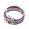 32Pcs 8 Colors Steel Wire Bracelet Cord DIY Jewelry Making TWIR-FS0001-02-1