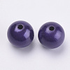 Spray Painted Miracle Acrylic Round Beads MACR-Q154-12mm-007-2