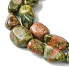 Natural Unakite Beads Strands G-G117-B03-01-4