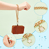 AHADEMAKER 2Pcs 2 Style Iron Wheat Chain Bag Wristlet Straps FIND-GA0002-37-3
