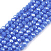 Electroplate Glass Beads Strands EGLA-A044-P2mm-A32-1