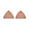 Poplar Wood Dyed Triangle Chandelier Component Links WOOD-N016-14-1