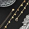 Brass Flat Round Pendant Necklaces NJEW-F329-02G-2