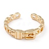 Brass Cuff Rings RJEW-B034-05G-1