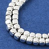 Electroplated Synthetic Non-Magnetic Hematite Beads Strands G-U003-07-3