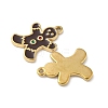 304 Stainless Steel Enamel Pendants STAS-L300-012G-42-2
