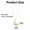 1Pc Initial Letter Brass Pendant Necklaces NJEW-YW0001-24W-2