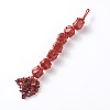 Natural Mixed Gemstone Car Hanging Decorations HJEW-O002-09-2