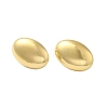 304 Stainless Steel Oval Stud Earrings for Women EJEW-U020-22G-2