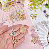 20Pcs 2 Colors Brass Connector Charms KK-BBC0022-11-3