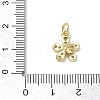 Brass with Rhinestone Charms KK-CBAD872-01G-08-3
