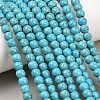 Synthetic Turquoise Beads Strands TURQ-F007-01B-6mm-1