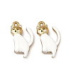 304 Stainless Steel Enamel Pendants STAS-F347-18G-01-1