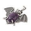 Natural Amethyst Pendants G-G871-02AS-01-2