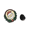 Christmas Theme Zinc Alloy Enamel Pin Brooch for Backpack Clothes JEWE-R003-01EB-05-3