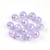 Electroplate Pearlized Glass Pearl Beads EGLA-T021-14C-06-1