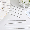 24Pcs 304 Stainless Steel Ball Chain Necklace Making NJEW-BBC0001-10B-4