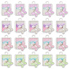 32Pcs 4 Colors Alloy Enamel Pendants FIND-TA0008-76B-2