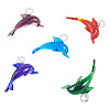 5Pcs 5 Colors Handmade Lampwork Pendants LAMP-TA0001-66-1