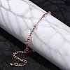 Brass Satellite Chains  Bracelets for Women BJEW-G735-19RG-3