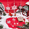 15Pcs 3 Styles Christmas Acrylic Snowflake Pendant Decorations HJEW-SP0001-04A-4