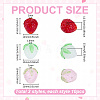 30Pcs 3 Styles Handmade Lampwork Beads LAMP-PH0001-46-2