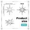 4Pcs Alloy Lapel Pin Brooches for Backpack Clothes JEWB-UN0002-68-3