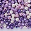 400Pcs 4 Colors Opaque Acrylic Beads MACR-SZ0001-79C-1