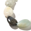 Natural Flower Amazonite Beads Strands G-I377-A20-4