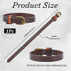 Cattlehide Adjustable Bracelets for Men Women BJEW-WH20001-06C-2