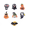 Halloween Theme Resin Cabochons CRES-X0010-07-2