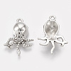 Tibetan Style Alloy Pendants TIBEP-T052-13AS-RS-2