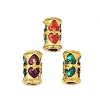 Alloy Enamel Beads FIND-A049-11G-1