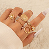 5Pcs Alloy Finger Rings Sets WG7802C-17-1