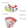 Waterproof PVC Warning Sign Stickers DIY-WH0237-013-3