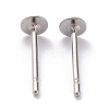 Non-Tarnish 304 Stainless Steel Stud Earring Findings STAS-J031-08-2