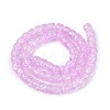 Crackle Transparent Glass Beads Strands GLAA-N069-03A-08-2