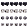24Pcs 4 Styles Alloy Spring Cord Locks FIND-NB0006-33-1