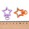 10Pcs Spray Painted Alloy Swivel Snap Hook Clasps FIND-FS0004-55-5